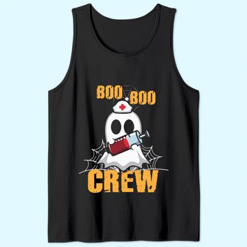 Discover Vaccination Boo Boo Crew Nurse Halloween Tank Top