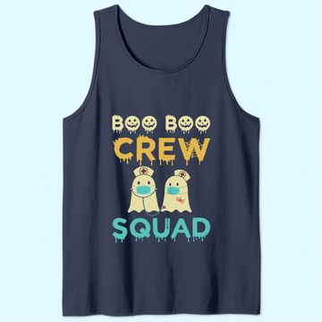 Discover Boo Boo Crew Squad Nurse Halloween Nurses RN Ghost Tank Top