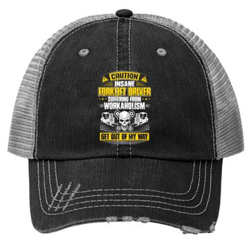 Discover Forklift Operator Get Out Of My Way Forklift Driver Trucker Hat