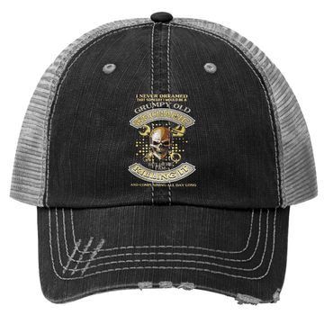 Discover I Am A Grumpy Old Mechanic Trucker Hat