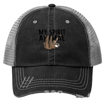Discover Sloth My Spirit Animal Youth Trucker Hat