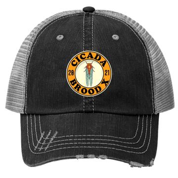 Discover Cicada Trucker Hat Brood X 2021