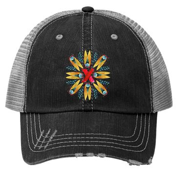Discover Cicada Mandala Brood X 2021 Trucker Hat