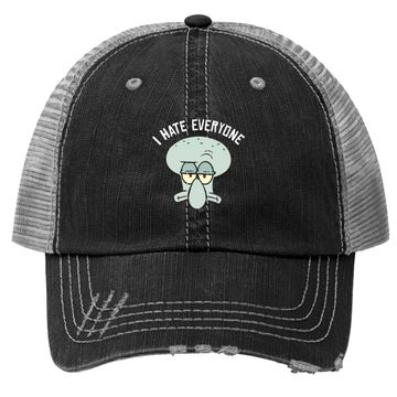Discover Spongebob Squarepants Squidward I Hate Everyone Trucker Hat