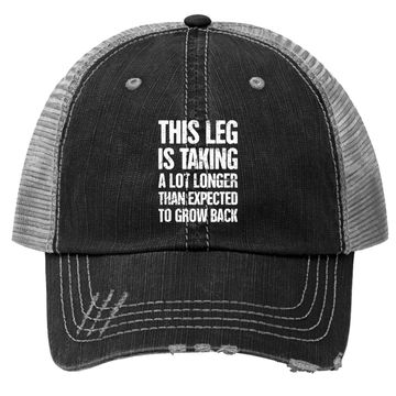 Discover Funny Present For Leg Amputee Trucker Hat