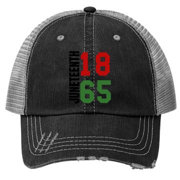 Discover Juneteenth Trucker Hat Black Proud African