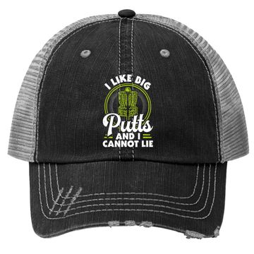 Discover I Like Big Putts And I Cannot Lie Funny Disc Golf Trucker Hat