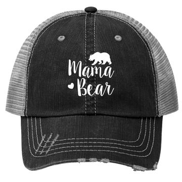 Discover Zilin Mama Bear Trucker Hat Short Sleeve Lettering Graphic Cute Trucker Hat Summer Tops