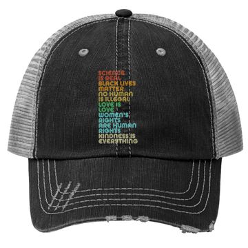 Discover Vintage Science Is Real Black Lives Matter Trucker Hat