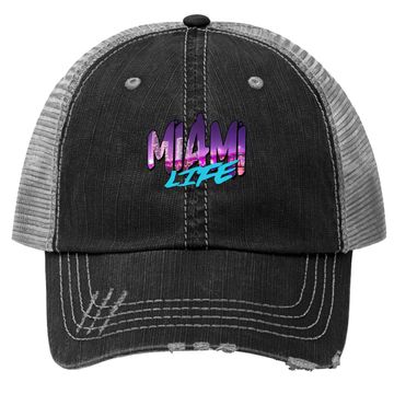 Discover Trucker Hat Miami Life Beach View