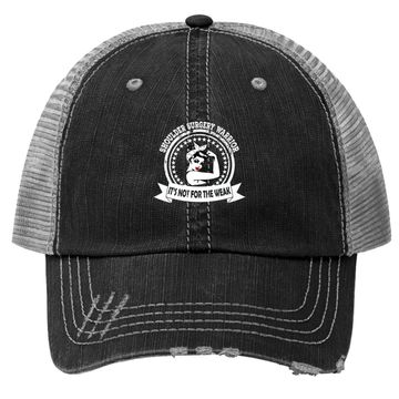 Discover Shoulder Surgery Warrior Gift For Strong And Trucker Hat