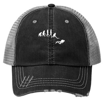 Discover Scuba Dive T- Trucker Hat Evolution Diving Diver Ocean Lover Gift
