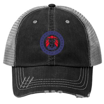 Discover Conservative Lion Patriotic Trucker Hat