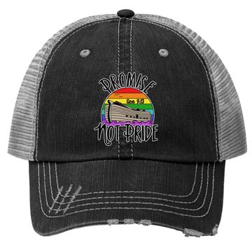 Discover Noah's Ark Genesis 9:13 Rainbow God's Promise Not Pride Trucker Hat