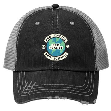 Discover Pro Choice Climate Change Environmentalist Earth  trucker Hat