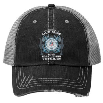 Discover U.s Coast Guard Veteran Trucker Hat