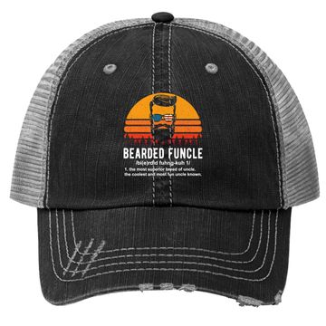 Discover Bearded Funcle Definition Trucker Hat