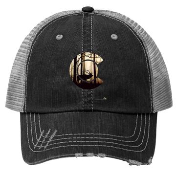 Discover Colorado Flag Logo Elk Hunting Trucker Hat Trucker Hat