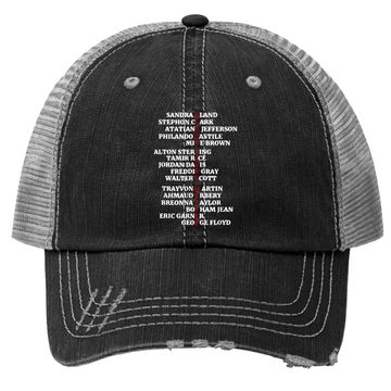 Discover Say Their Names Blm Trucker Hat