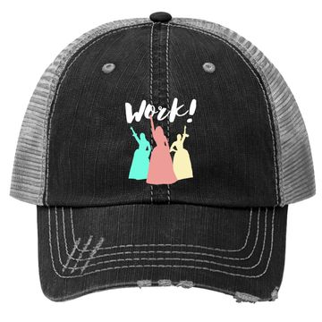 Discover Schuyler Sister Hamilton Musical Work Trucker Hat