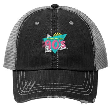 Discover Made In The 90's Retro Vintage 1990's Birthday Trucker Hat