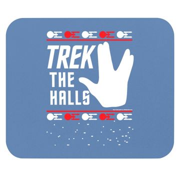 Discover Star Trek The Halls Ugly Christmas Classic Mouse Pads