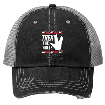 Discover Star Trek The Halls Ugly Christmas Classic Trucker Hats
