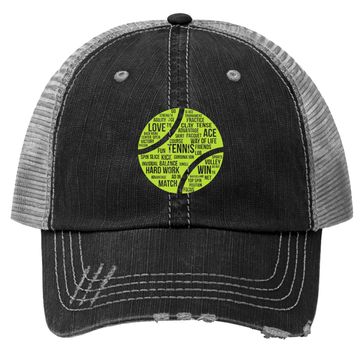 Discover Tennis Quote Trucker Hat