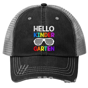 Discover Hello Kindergarten Back To School Teacher Student Trucker Hat