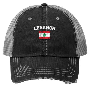 Discover Vintage Flag Lebanon Trucker Hat