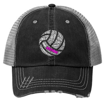 Discover Volleyball Trucker Hat Sayings Trucker Hat