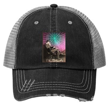 Discover Nikola Tesla's Ac Electricity Inspiring Science Trucker Hat