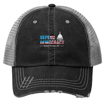 Discover Defend Us Democracy Us Capitol Stop The Coup Impeach Loser Trucker Hat