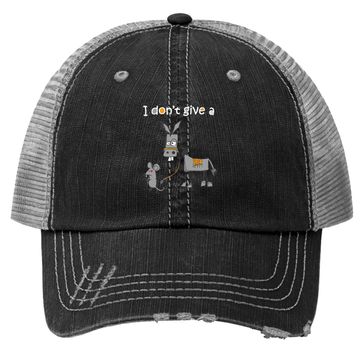 Discover I Don't Give A Rats Ass Mouse Walking Donkey Trucker Hat