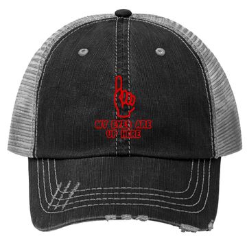 Discover My Eyes Are Up Here Funny Trucker Hat