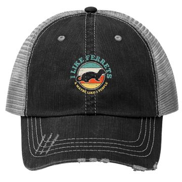 Discover Ferret Vintage Trucker Hat
