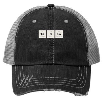 Discover Periodic Table Tesla Trucker Hat