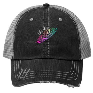 Discover Feather Trucker Hat Native American Cherokee Tribe Trucker Hat