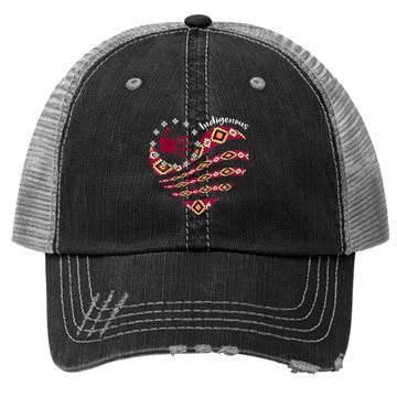 Discover Indigenous Woman Native American Strong Trucker Hat