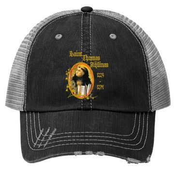 Discover St Thomas Aquinas Catholic Trucker Hat