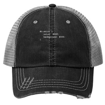 Discover Web Developer Css Javascript Html Trucker Hat