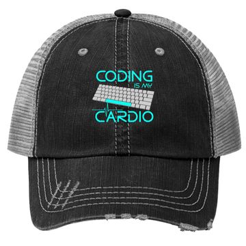 Discover Software Engineer Coding Is My Cardio Trucker Hat