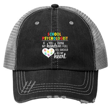 Discover School Psychologist Heart Trucker Hat