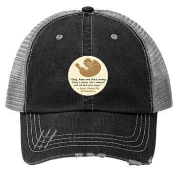 Discover Saint Padre Pio Trucker Hat