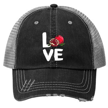 Discover I Love Pomegranate Kawaii Fruit Trucker Hat