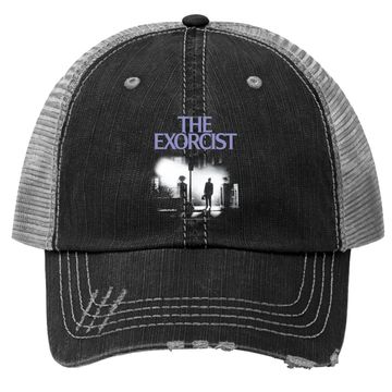 Discover The Exorcist Purple Logo Trucker Hat