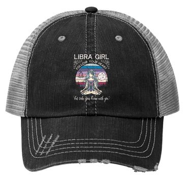 Discover Libra Girl Retro Zodiac Trucker Hat