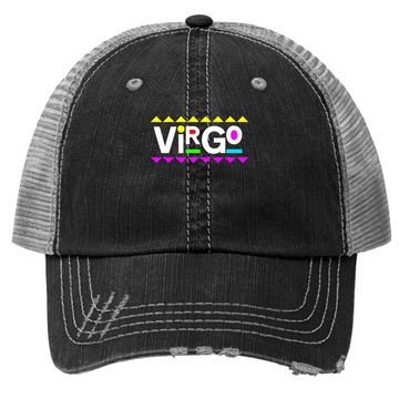 Discover Virgo Zodiac Design 90s Style Trucker Hat