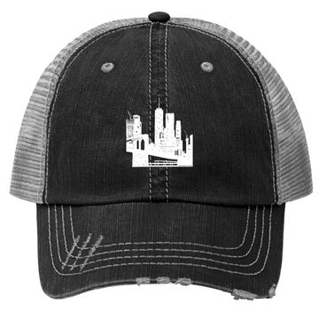 Discover Nyc Skyline  one World Trade Center Trucker Hat