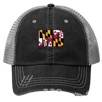 Discover Maryland State Flag Md Baltimore Pride Trucker Hat